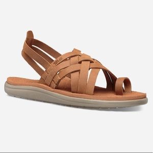 Teva Voya Strappy Brown Sandal Women’s Size 8